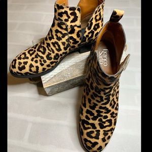 franco sarto leopard print booties